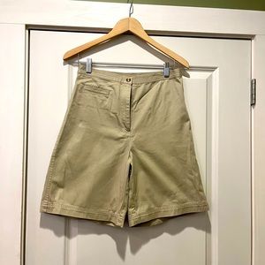 Talbots khaki shorts. Size 8.